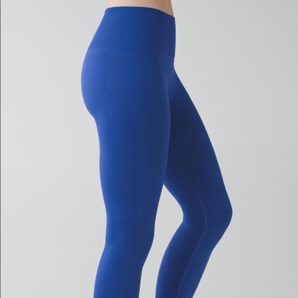 Lululemon Zone InTight Sz 6 in Sapphire Blue, high waisted, 27” inseam -Like new - Picture 2 of 11
